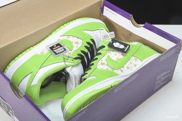Nike Stars Low Mean Supreme DH3228-101 SB Green Dunk 0714